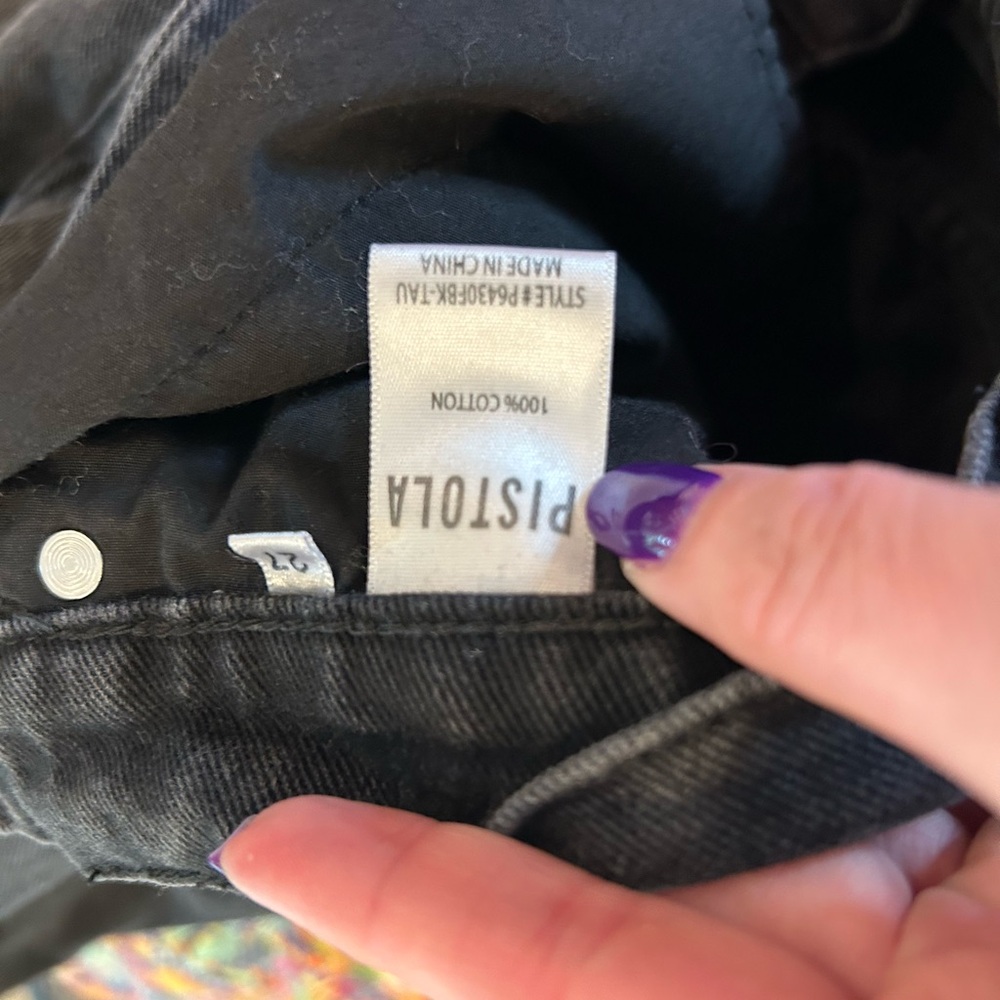 Pistola crop black denim size 27 - Picture 8 of 8
